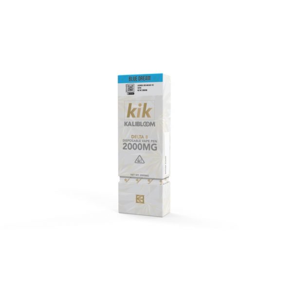 Kik 2G Delta-8 Disposable Vape. Flavor: Blue Dream
