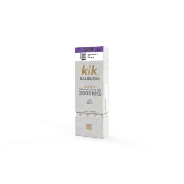 Kik 2G Delta-8 Disposable Vape. Flavor: Grape Ape