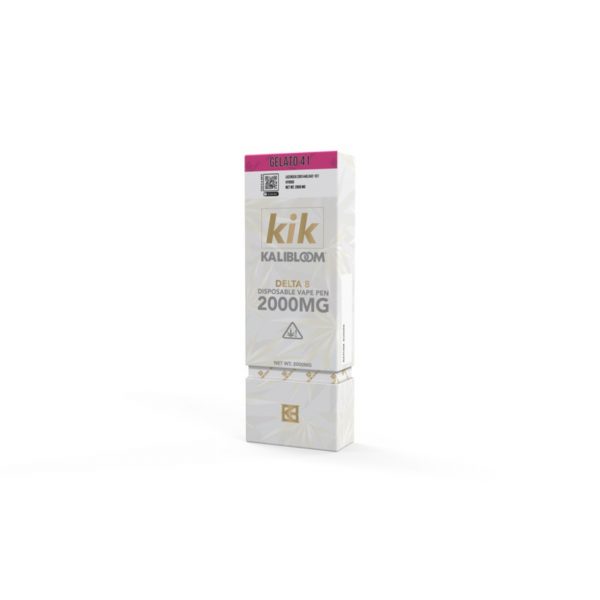 Kik 2G Delta-8 Disposable Vape. Flavor: Gelato 41