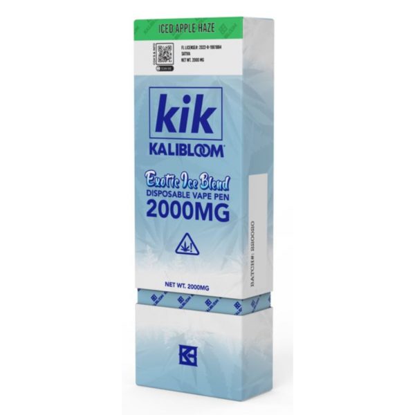 Kik 2G Exotic Ice blend Disposable. Flavor: Iced Apple Haze