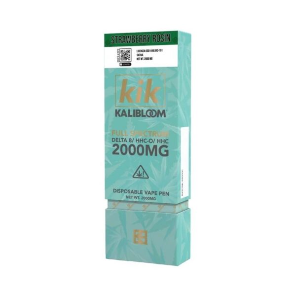 KIK 2G Full Spectrum Disposable. Flavor: Strawberry Rosin