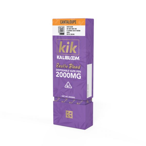 KIK 2g Exotic Blend Disposable Vape. Flavor: Cantaloupe