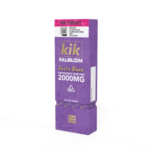 KIK 2g Exotic Blend Disposable Vape. Flavor: Pink Ztarburtz