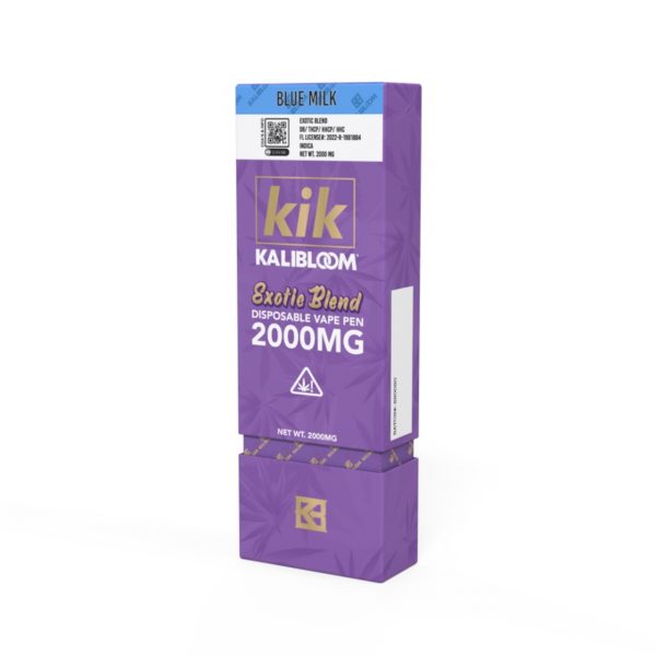 KIK 2g Exotic Blend Disposable Vape. Flavor: Blue Milk