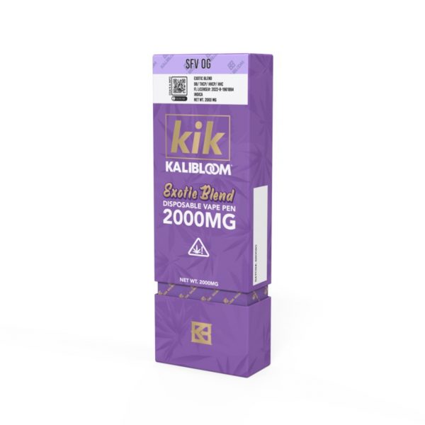 KIK 2g Exotic Blend Disposable Vape. Flavor: SFV OG