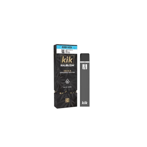 Kik Delta 8 Disposable Vape 1gm. Flavor: Berry Kush