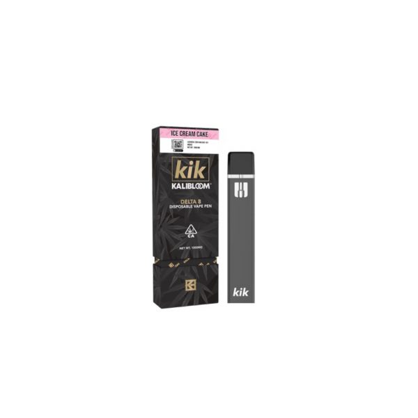Kik Delta 8 Disposable Vape 1gm. Flavor: Ice-cream Cake